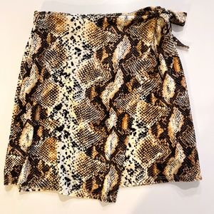 Velvet Snake Skin Mini Skirt from South Moon Under